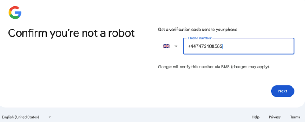 Номер телефону у реєстрації