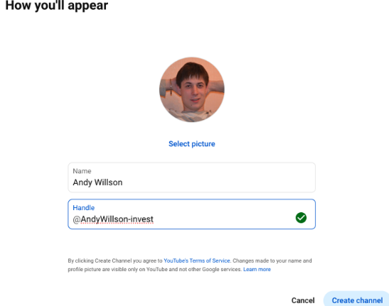 Реєстрація у YouTube