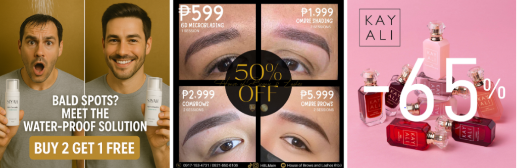 Приклади б’юті-креативів (взято з Adheart)