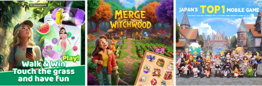 Приклади креативів для реклами мобільних ігор (взято з Adheart)