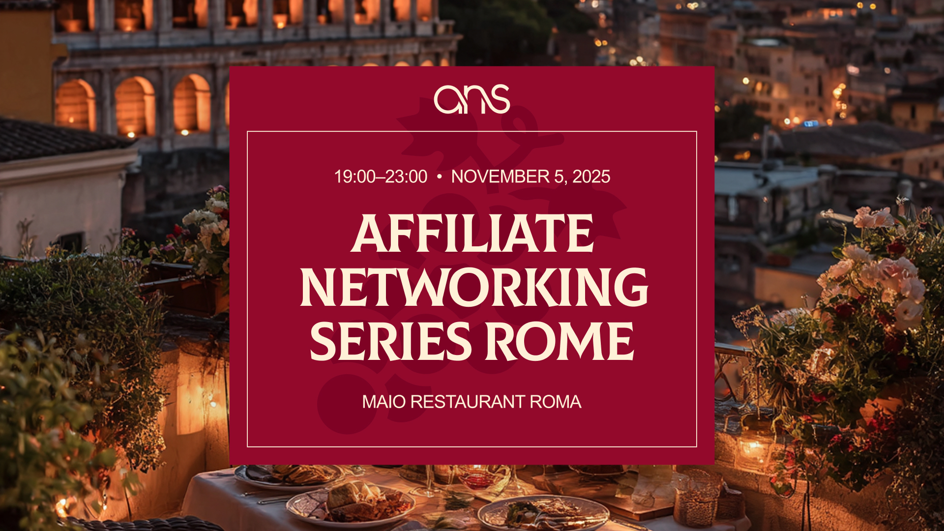 Affiliate Networking Series Rome