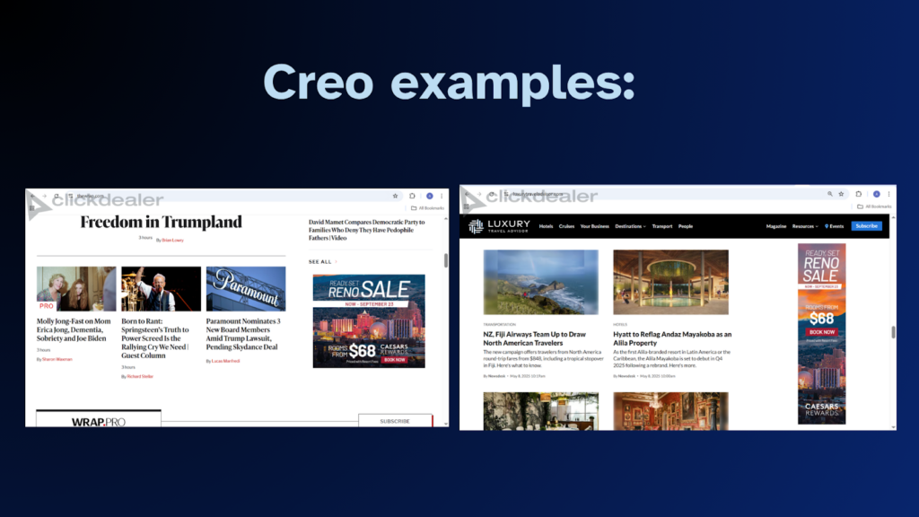 Приклади креативів