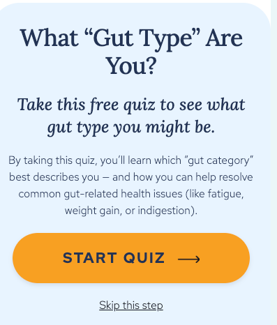 Приклад крео з квізом