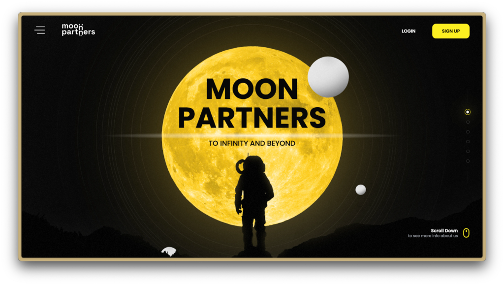 Головна сторінка Moon Partners