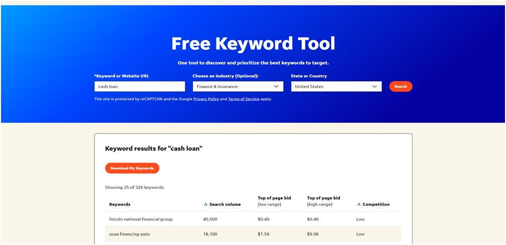 WordStream tools