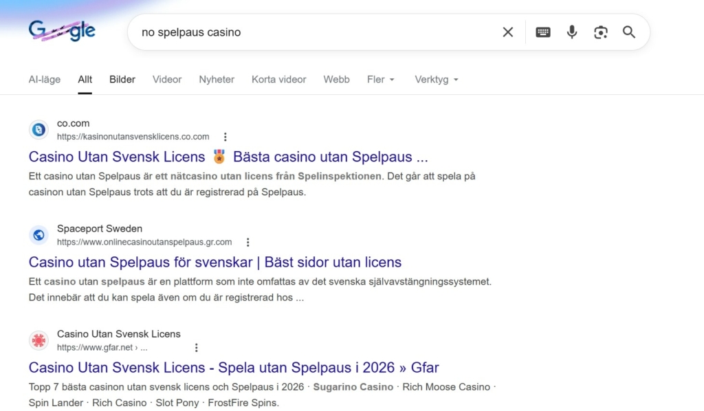 казино без місцевої ліцензії