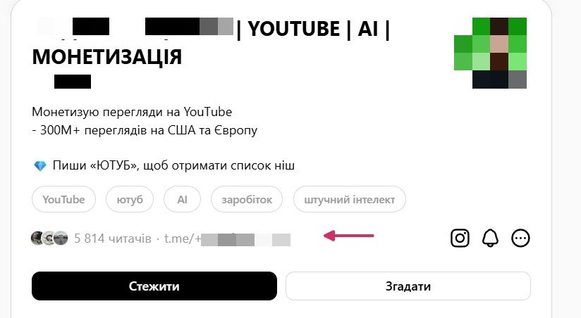 Перелив трафіку в телеграм
