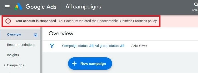 Unacceptable Business Practices (UBP)