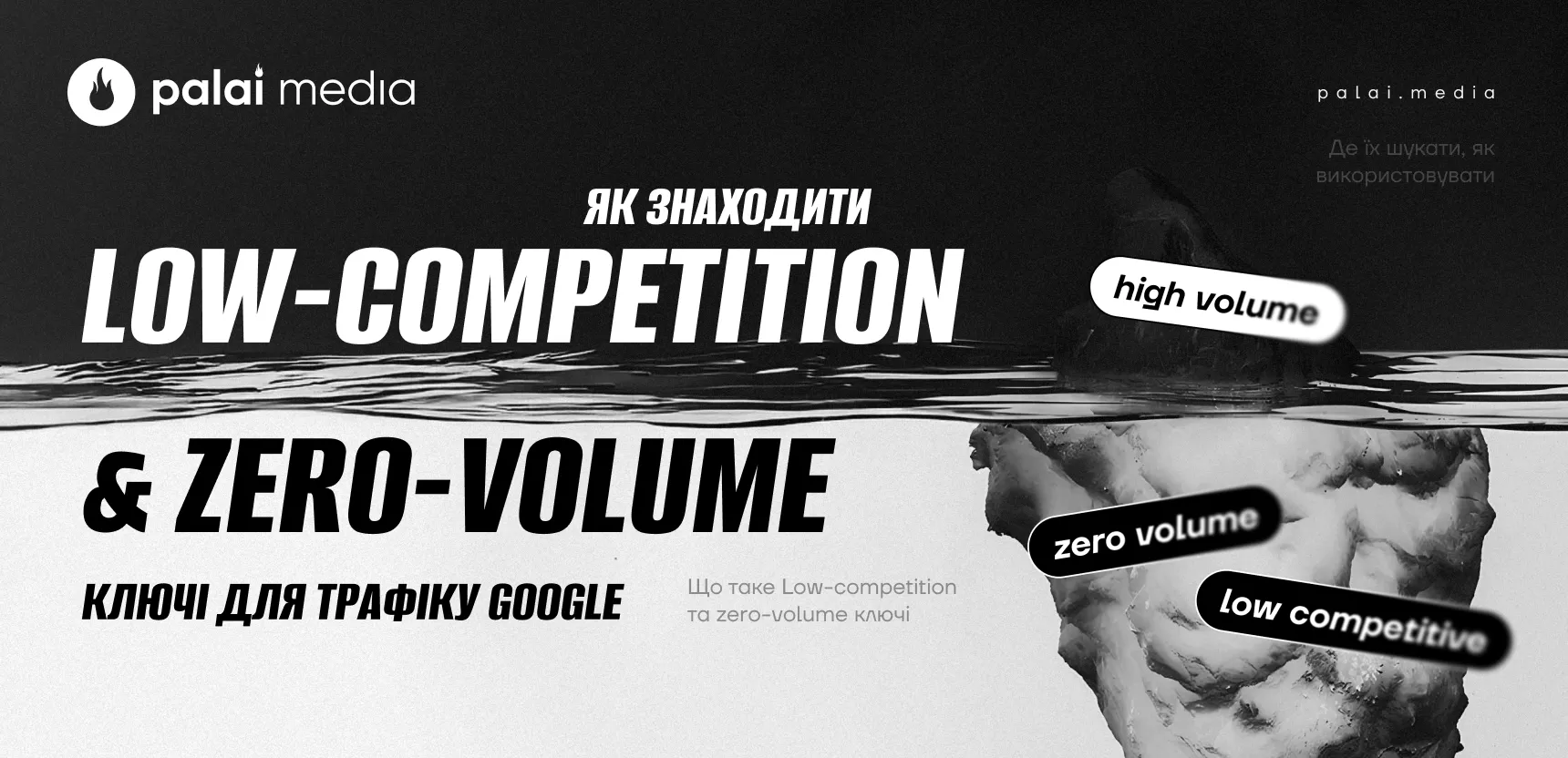 Як знаходити low-competition та zero-volume ключі для трафіку Google 