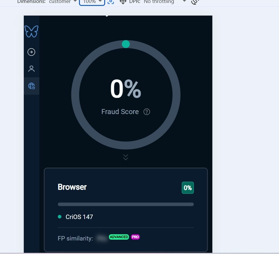 перевірка AdsPower на анонімність